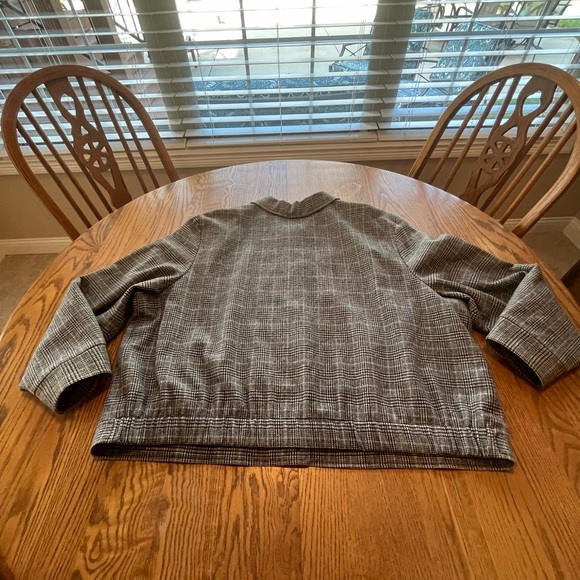 Pendleton Vintage Classic Black White Jacket Size 22W *READ* Pleated Shoulders - Picture 12 of 12